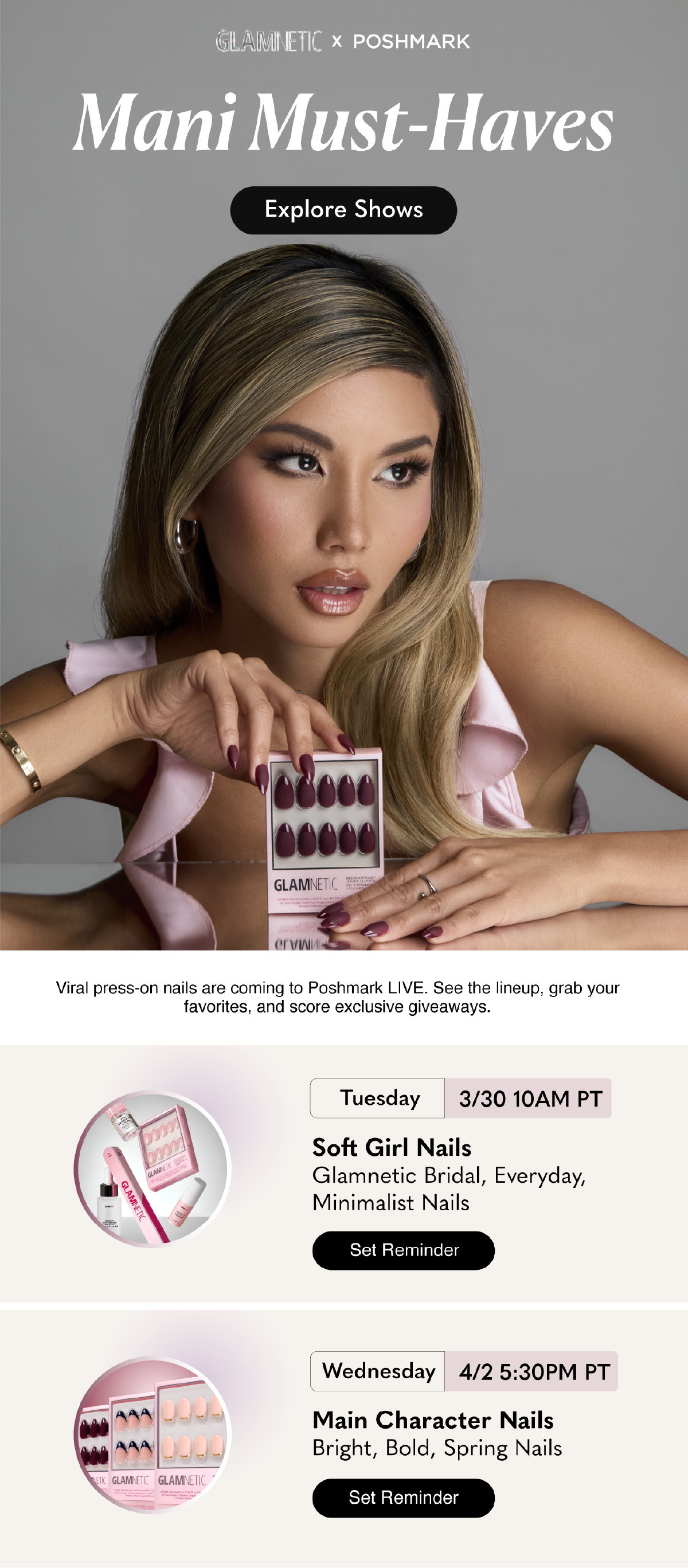 Glamnetic Partnership Email