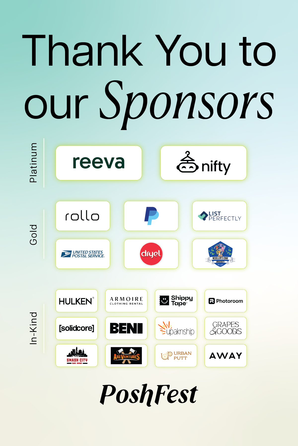 Thank You Sponsors